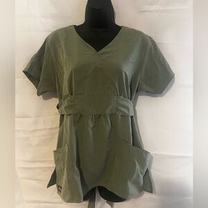 NWT Women's Dickies Olive Green Scrub Top